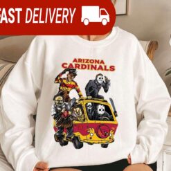 Arizona Cardinals Horror Character Halloween NFL Sweatshirt Gifts for Fans - available at - sportfansshop.com