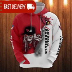 Arizona Cardinals Long Hair Skull Halloween Hoodie NFL Gifts - available at - sportfansshop.com