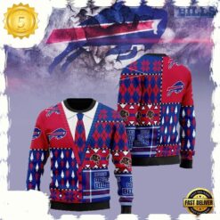 Buffalo Bills American Football Team Cardigan NFL Christmas Ugly Sweater - available at - sportfansshop.com