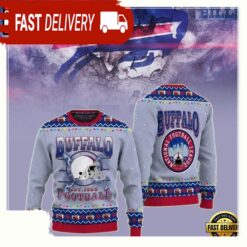 Buffalo Bills Get Festive With The 1960 Football Fans Ugly Christmas Sweater - available at - sportfansshop.com