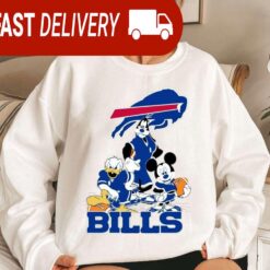 Buffalo Bills Mickey Goofy Donald Disney NFL Sweatshirt Gifts for Fans - available at - sportfansshop.com