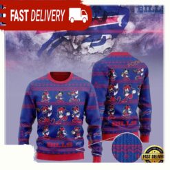 Buffalo Bills Mickey Mouse NFL Christmas Ugly Sweater - available at - sportfansshop.com