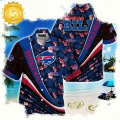 Buffalo Bills NFL Hawaii Shirt With Tropical Flower Pattern - available at - sportfansshop.com