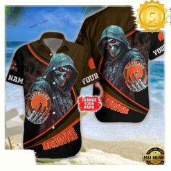 Custom Name Cleveland Browns NFL Hawaiian Shirt - available at - sportfansshop.com