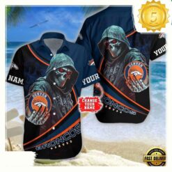 Custom Name Denver Broncos NFL Hawaiian Shirt - available at - sportfansshop.com