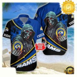 Custom Name Los Angeles Rams NFL Hawaiian Shirt - available at - sportfansshop.com