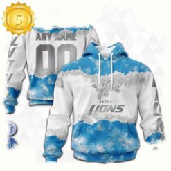 Custom Name Number NFL Detroit Lions Color 3D Hoodie New Design - available at - sportfansshop.com