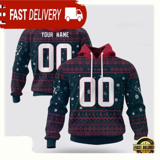 Custom Name Number NFL Houston Texans Spirit 3D Hoodie New Design - available at - sportfansshop.com