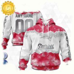 Custom Name Number NFL New England Patriots Color 3D Hoodie New Design - available at - sportfansshop.com