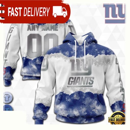 Custom Name Number NFL New York Giants Color 3D Hoodie New Design - available at - sportfansshop.com