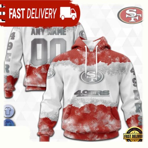 Custom Name Number NFL San Francisco 49ers Color 3D Hoodie New Design - available at - sportfansshop.com