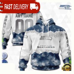 Custom Name Number NFL Seattle Seahawks Color 3D Hoodie New Design - available at - sportfansshop.com