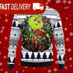 Dallas Cowboys Grinch Hug Football NFL Ugly Christmas Sweater - available at - sportfansshop.com