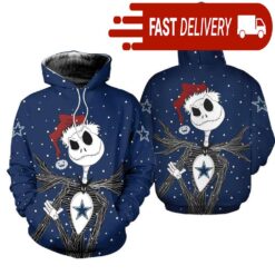 Dallas Cowboys Jack Skellington Christmas NFL Hoodie Gifts for Fans - available at - sportfansshop.com