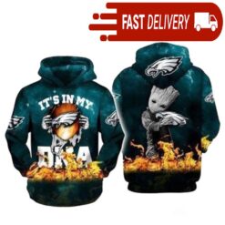 Its My Dna Philadelphia Eagles Baby Groot NFL Hoodie Gifts for Fans - available at - sportfansshop.com