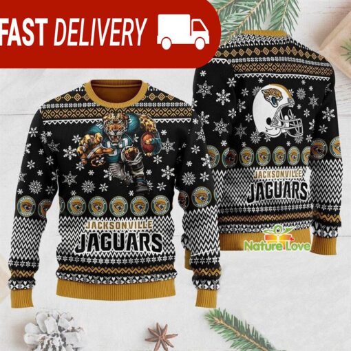 Jacksonville Jaguar Football NFL Ugly Christmas Sweater - available at - sportfansshop.com