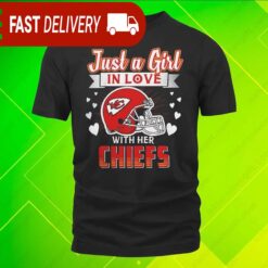 Just A Girl In Love With Kansas City Chiefs Shirt Football NFL Gift - available at - sportfansshop.com