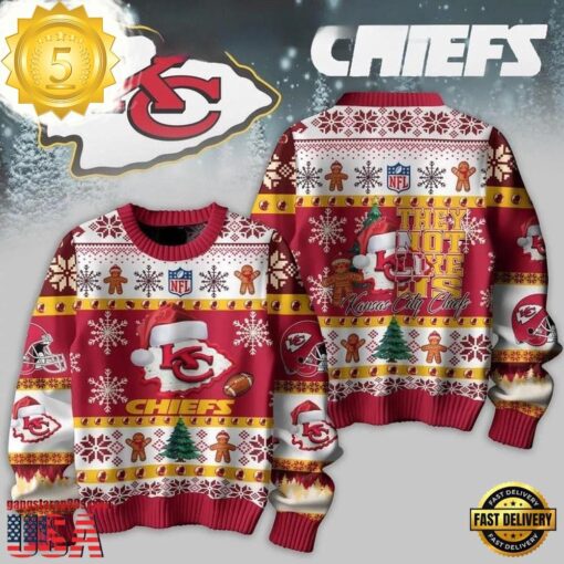 Kansas City Chiefs They Not Like Us Chiefs NFL Ugly Christmas Sweater - available at - sportfansshop.com