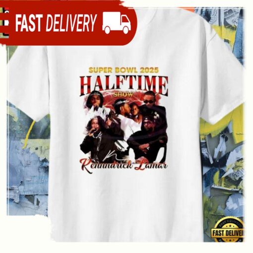 Kendrick Lamar Super Bowl LIX Halftime Show 2025 T Shirt - available at - sportfansshop.com