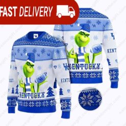 Kentucky Wildcats Grinch NFL Ugly Christmas Sweater - available at - sportfansshop.com