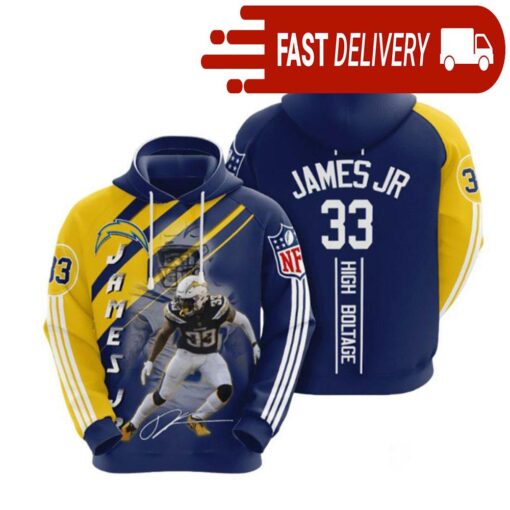 Los Angeles Chargers Derwin James NFL Hoodie Gifts for Fans - available at - sportfansshop.com