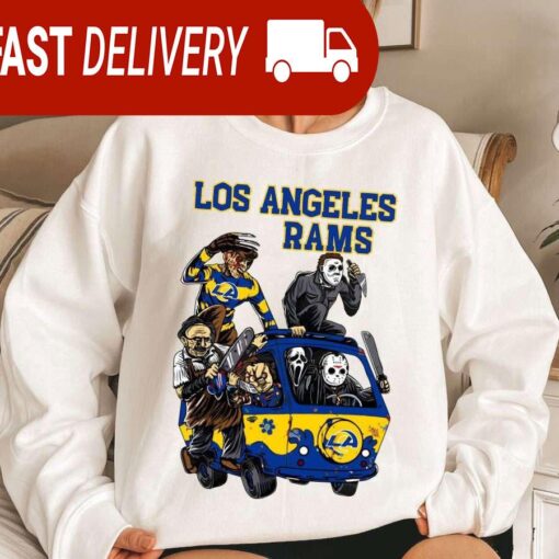 Los Angeles Rams Horror Character Halloween NFL Sweatshirt Gifts for Fans - available at - sportfansshop.com