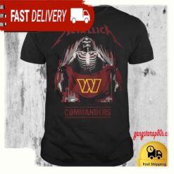 Metallica Washington Commanders T Shirt - available at - sportfansshop.com