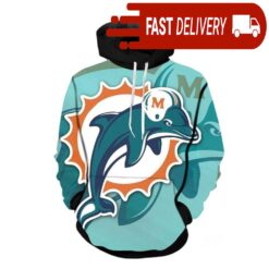 Miami Dolphins Logos Team Dolphins NFL Hoodie Gifts for Fans - available at - sportfansshop.com