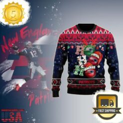 New England Patriots Merry Christmas Hohoho NFL Ugly Sweater - available at - sportfansshop.com