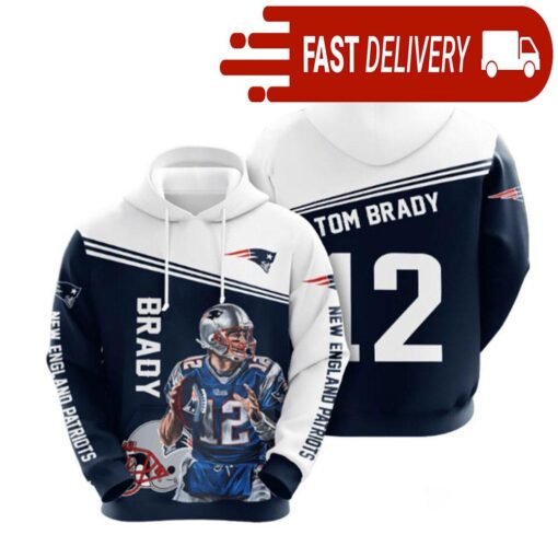 New England Patriots Tom Brady NFL Hoodie Gifts for Fans - available at - sportfansshop.com