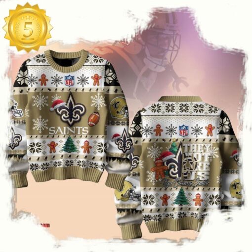 New Orleans Saints NFL New Orleans Saints Ugly Christmas Sweaters - available at - sportfansshop.com