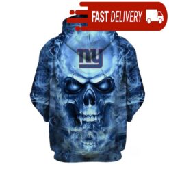 New York Giants Football Skull NFL Hoodie Gifts for Fans - available at - sportfansshop.com