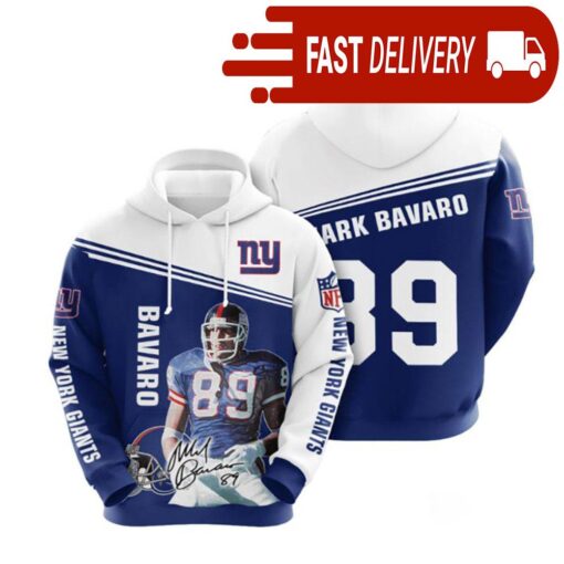 New York Giants Mark Bavaro 89 NFL Hoodie Gifts for Fans - available at - sportfansshop.com