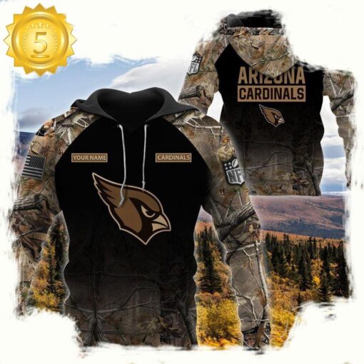 NFL Arizona Cardinals Custom NameHunting Camo Hoodie - available at - sportfansshop.com