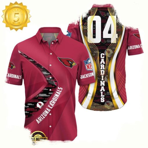 NFL Arizona CardinalsCustom Name Number New Design Hawaiian Shirt For Men Women - available at - sportfansshop.com