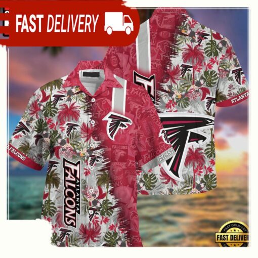 NFL Atlanta Falcons Football Aloha Hawaiian Shirt - available at - sportfansshop.com