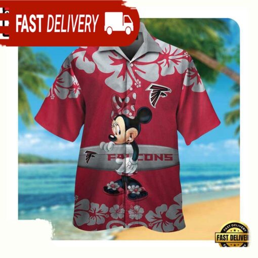 NFL Atlanta Falcons x Minnie Mouse Summer Hawaii Shirt For Men Women - available at - sportfansshop.com