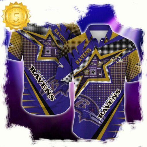 NFL Baltimore Ravens Special Football Team New Design Hawaiian Shirt - available at - sportfansshop.com