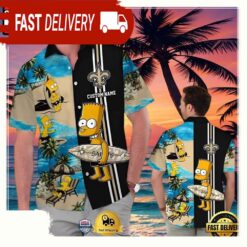 NFL Bart Simpson New Orleans Saints Hawaiian Shirt - available at - sportfansshop.com