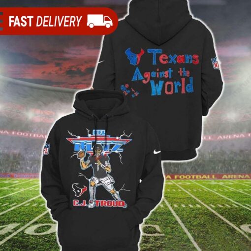 NFL Blitz CJ Stroud Against The World Houston Texans Shirt - available at - sportfansshop.com