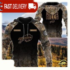 NFL Buffalo Bills Custom NameHunting Camo Hoodie - available at - sportfansshop.com