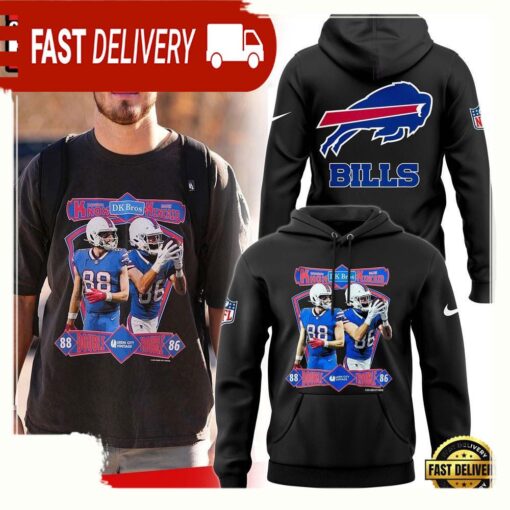 NFL Buffalo Bills Exclusive Dawson Knox And Dalton Kincaid Double Trouble New Design 3D Hoodie - available at - sportfansshop.com