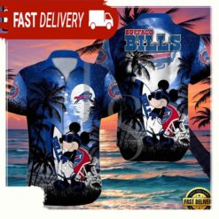 NFL Buffalo Bills Hawaiian Shirt Disney Mickey Mouse Palm Tree - available at - sportfansshop.com