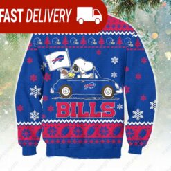 NFL Buffalo Bills Snoopy Peanuts Ugly Christmas Sweater - available at - sportfansshop.com