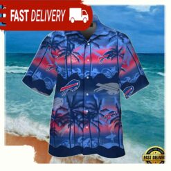 NFL Buffalo Bills Summer Hawaiian Shirt Palm Tree Sunset - available at - sportfansshop.com