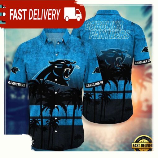 NFL Carolina Panthers Hawaiian Shirt - available at - sportfansshop.com