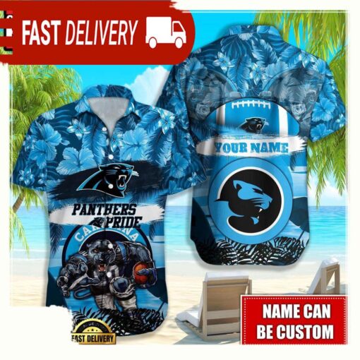 NFL Carolina Panthers Mascot Football Hawaiian Shirt For Men Women - available at - sportfansshop.com