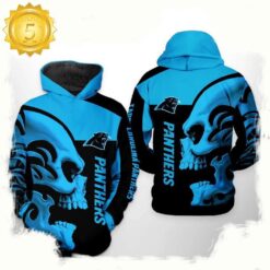 NFL Carolina Panthers Skull 3D Printed Hoodie Shirt - available at - sportfansshop.com