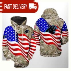 NFL Carolina Panthers US Flag Camo Veteran Team 3D Printed Hoodie Shirt - available at - sportfansshop.com