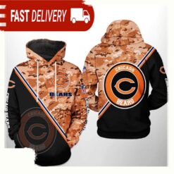 NFL Chicago Bears Camo Team 3D Printed Hoodie Shirt - available at - sportfansshop.com